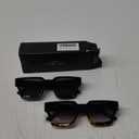 AIEYEZO Square Sunglasses for Women Men Square Thick Frame Sun Glasses Simple Designer Style Shades
