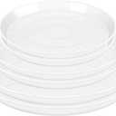 10 Pack Plant Saucer Drip Tray, Small 8.5 inch, Big 10inch. HeavPy Sturdy Plastic Planter Flower Pot Saucers for Indoor Outdoor Garden, lant Water Drip Trays for pots Base (10 Clear)