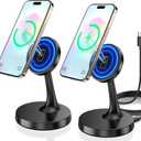 2 Pack Magnetic Wireless Charger iPhone, 15W Fast Mag-Safe Charger Stand for iPhone 17/17 Air/17 Pro/17 Pro Max 16/15/14/13/12 Series Magnet Wireless Charging Station/Pad for AirPods- Gifts Ideas