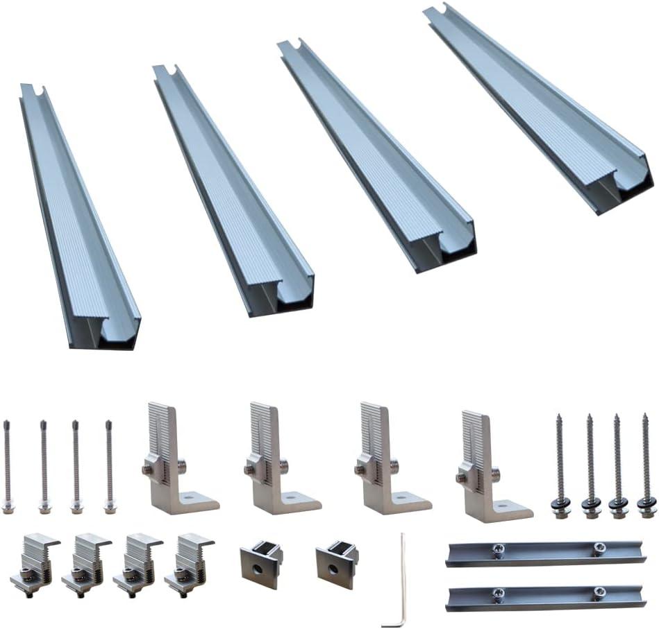 Solar Panel Roof Mounts Bracket Kit for Sloped Pitched Tin Roof (tinroof)