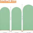 Arch Covers,Arch Backdrop Stand Fitted Cover for Wedding Birthday Party Ceremony Banquet Decoration(7.2F,Mint Green,Cover Only)