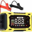 6-Amp 12V Smart Car Battery Charger, Battery Maintainer Trickle Charger with Desulfator, Pulse Repair & Overcharge Protection - for Car Lawn Mower Marine Lead-Acid Batteries (Yellow)