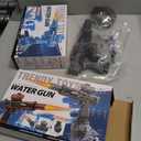 2 x Automatic Electric Squirt Water Gun for Adults Kids, Black, LED Lights