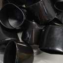 Made in USA Prescott Plastics 1 5/8" - 1.625" Inch Round Vinyl Plug Insert (50 Pack), Black Tall Rubber Flexible End Cap for Metal Tubing, Fence, Glide Insert for Pipe Post and Furniture