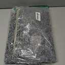 HITSLAM Non Slip Bathtub Mat 40 x 16 Inch, Extra Long Bath Mat for Tub, Soft PVC Loofah Shower Floor Mat with Drain, Quick Drying Bathroom Tub Mat for Wet Area, Without Suction Cup, Grey