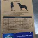 PetSafe Sliding Glass Pet Door - No-Cut DIY Install Doggy Door for Renters - Aluminum Frame - Adjustable Height 75 7/8" to 80 11/16" - Ideal for Medium Dogs Up to 40 lb - Bronze