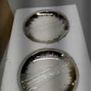 LETAOTAO Tea Cups and Saucers Set of 6, 7 oz Ceramic Turkish Coffee Cup With Gold Trim for Cappuccino, Latte, Mocha, Au Lait, Double Espresso, White