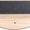 StrongTek Professional Wooden Balance Board, Rocker Board, Wood Standing Desk Accessory, Balancing Board for Under Desk, Anti Slip Roller, Core Strength, Stability, Office Wobble Boards (Standard-Basic)