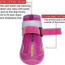 QUMY Dog Shoes for Dogs, Dog Boots & Paw Protectors for Winter Snowy Day, Summer Hot Pavement, Water-Resistant in Rainy Weather, Outdoor Walking, Indoor Hardfloors Skid-Resistant Sole, 7