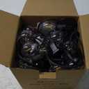 Brightown Outdoor String Lights, 50FT 25 G40 Bulbs Shatterproof Patio Lights, IP65 Waterproof Dimmable Hanging Connectable Globe LED Outdoor Lights for Backyard, Bistro, Porch, Deck, Balcony (Black)