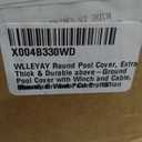 Winter Pool Cover 21 ft Round for Above Ground | Extra Thick & Durable Above-Ground Pool Cover | Sapphire Series of Premium Cold- and UV-Resistant Pool Cover | by Yankee Pool Pillow (Blue)