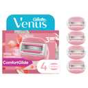 Gillette Venus ComfortGlide White Tea Women's Razor Refills, 4 Refill Cartridges, Fits Venus Reusable Razor Handles, 3-Bladed with Built-in Shave Gel Bars