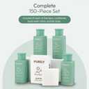 150‑Piece Bulk Travel Toiletries Set | Hotel & Airbnb Essentials | 1.3 oz Bottles (30 Shampoo, 30 Conditioner, 30 Body Wash, 30 Lotion, 30 Bar Soap) | Guest Bathroom Supplies + Homeless Outreach