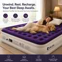 CHILLSUN King Air Mattress with Built-in Pump, 18" Raised Comfort Air Bed
