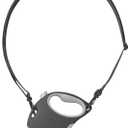 Upgraded Retractable Dog/Cat/Pet Leash with Crossbody Strap - 5 meters/16 feet, Black | Hands Free, Wearable | Durable Ergonomic One Handed Brake, Pause, Lock | Tangle Free Truelove (Small)