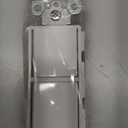 CML Double Rocker Decorator Light Switch, Dual Single Pole Paddle in-Wall Switch, Self-grounding Electrical On/Off Interrupter, 15A 120V, UL Listed, 1 Pack, White