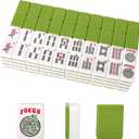 Set of American Mahjong Tiles, 166 American Mahjong Tiles with Green Color(1.2,Tiles Only Set)
