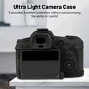 Easy Hood Camera Case for Canon EOS R5C Mirrorless Camera, Anti-Scratch Soft Silicone Rubber Case Protective Body Housing Protector Skin Cover-Black