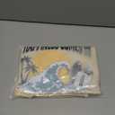 Beach Hawaiian Shirt for Women Summer Vacation Tee Surf Wave Lover Tshirt Palm Trees Graphic Casual Short Sleeve Top (Yellow, L)