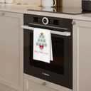 Christmas Mahjong Kitchen Towels - Mahjong Gifts Waffle Decorative Dish Towels, Coquette Mah Jong Hand Tea Towel, 16x24 Inches