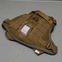 rabbitgoo Tactical Dog Harness for Large Dogs No Pull Adjustable Military Vest with Handle MOLLE Reflective Heavy Duty Dog Vest for Walking Training Hunting Outdoor Working Medium Size Dog Brown XL (XL(Chest:23.6-41.89",Neck:21.7-32.3",Back:9.1"))