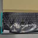 Logitech MK345 Wireless Keyboard and Mouse Combo with Palm Rest, 2.4 GHz USB Receiver, Compatible with PC, Laptop, Black (1 Pack)