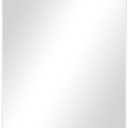 Deco 79 Wooden Room Wall Mirror Entryway Mirror with Thin Minimalistic Frame, Wall Mounted Mirror 24" x 1" x 40", White