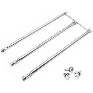 Criditpid 7508 Burner Tube Replacement Parts for Weber Genesis Silver/Gold B & C, Spirit E310 E320 (with Side Control), Spirit 700, 304 Stainless Steel Gas Grill Burner Tube Set for Weber 10460, 10409
