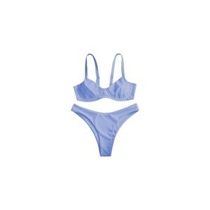 ZAFUL Women's Strapless Swimsuits Bikini Set S