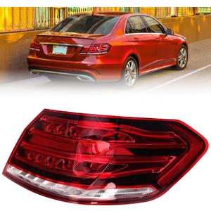 LED Tail Light Assembly Compatible with 2014-2016 Mercedes Benz W212 E-Class E250 E300 E350 E400 E550 E63 Outer Rear Lamp Replaces 2129061403 Passenger Side