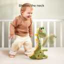 TUMAMA Dinosaur Dancing Interactive Baby Toy, Mimicking Twisted Electronic Soft Plush Toy with Talking Recording Repeat Talking, Talking Dinosaur Toys for Girls and Boys