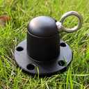 Dog Tie Out Stake Anchor, 360 Swivel Dog Tie Out Cable Runner for Yard Camping (Black)