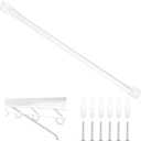 16 Inch Support Brackets for Wire Shelving Wire Bracket Shelf Set Closet Shelf Brackets with Anchors and Pins for Installation Wardrobe Wall Shelving Support Closet