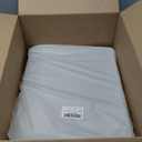 4 Pack Clothes Storage Bins with Metal Frame - 66L Stackable Storage Bins with LidsFoldable Storage Container Organizer for ClothesLinen Fabric Storage Box with Clear WindowZippersHandles (Beige)
