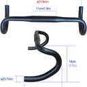 UPANBIKE Bike Handlebar Drop Bar Bent Handlebar Aluminum Alloy 25.4mm 31.8mm For Fixed Gear Bike Road Bicycle BMX Bike