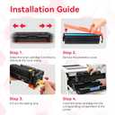 LEMERO 067 Toner Cartridges Compatible for Canon 067 067H Toner Cartridges Set Work for Canon MF656Cdw MF654Cdw MF653Cdw LBP632Cdw MF652Cdw LBP633Cdw Printer (BCMY-4 Pack of 067 067H Toner)