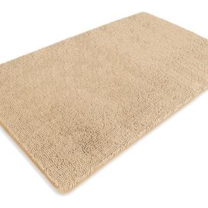 Bathroom Rugs 36 x 60 Inch  Extra Large Bath Mat | Absorbent and Washable Thick Chenille Bath Rugs Non-Slip Runner Rug for Bathroom, Shower, Tub(Ivory Cream)