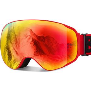 Ski Goggles OTG Snow Snowboard Goggles for Men Women Youth 100% UV Protection Anti Fog Sports Winter Skiing