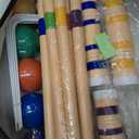 ropoda Six-Player Croquet Set with Wooden Mallets, Colored Balls, Sturdy Carrying Bag for Adults &Kids, Perfect for Lawn,Backyard,Park and More