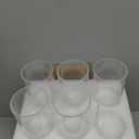6-Pack Seeded Glass Lamp Shade Replacements, 5.9in Height, 3.9in Diameter, 1.7in Fitter, Cylinder Bubble Glass Shade Covers, Seeded Glass Globe for Light Fixtures Chandelier Wall Sconce