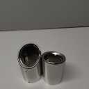 Dsycar Stainless Steel Exhaust Tips Pair, Chrome Polished, Compatible with Audi Q5/A4/A4L/A3, Compatible with VW CC 2012-2015/ Passat 1.8T 2.0T 2011-2015 / Tiguan 2011-2015 (Silver)
