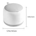 Small Desk mini Trash can Desktop Tiny Garbage can Office Waste Basket with lid with Bracket Home Office Bedroom Living Room Kitchen Garbage Sundries, Includes 90 Trash Bags(Beige-White)