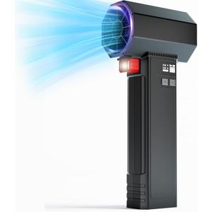 Oley Turbo Dryer Blower for Car, 750W Portable Car Drying Blower, 330 CFM Airflow, 3.5LB Thrust,4 Speed, for Courtyard Cleaning, Home Use, Blowing Snow and Car Dryer (Pencil Black)