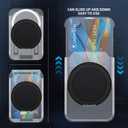 2 x MagSafe Wallet with Adjustable 360 Ring Stand  Magnetic Wallet for iPhone, Strong Magnetic Wallet with 2-Card Holder Compatible with iPhone 17/16/15/14/13/12 Series, Black