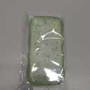 Qokey for iPhone SE(2020/2022)/8/7 Case - Glitter Star & Curved Edge Handle Grip Design, Military-Grade Shockproof Clear TPU Cover, Sparkle Protection Scratch-Resistant, Holographic Sage Green Bow