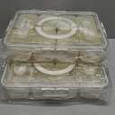 Snackle Box with Lid and Handle  Divided Snack Tray Organizer, Snack Organizer with Spoon & Fork for Travel, Charcuterie, Candy, Parties & Meal Prep