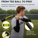 Baseball & Softball Rope Swing Trainer - Innovative High-Density Foam Bat Design for Real Swing Feel & Better Feedback, Batting Training Tool, Hitting Aid for Youth & Beginners
