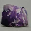 Purple Floral Shower Curtain, Watercolor Lavender Flower Shower Curtain for Bathroom, Modern Abstract Ink Decorative Fabric Shower Curtain Set with Hooks 72"x72"