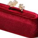 Velvet Jewelry Display Stand, 3-Size Ring Holder & Bangle Organizer (Red, M)