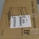 Bamboo Under Sink Organizer and Storage, 2 Tier Pull Out Cabinet Organizer, Slide Out Under Sink Storage Shelf, Undersink Organizers Shelves for Kitchen Bathroom Organization (Nature, 1 Pack)